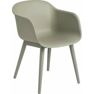 Muuto Fiber Wood Base Dusty Green / Dusty Green