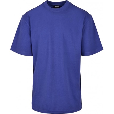 Urban Classics Prodloužené bavlněné rovné pánské triko modrofialová