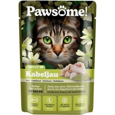 Pawsome! Adult s treskou a spirulinou 85 g
