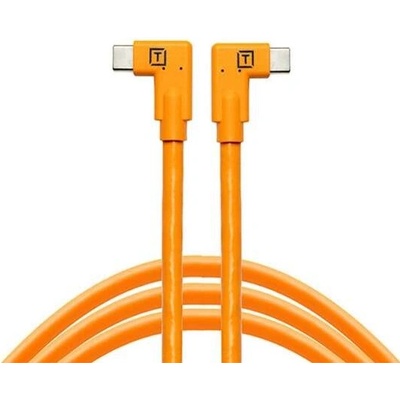 Tether Tools CUC15RT2RT-ORG Pro USB-C na USB-C (zahnuté konektory), 4,6m, oranžový