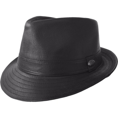 Jacaru Kangaroo Trilby trilby z klokaní kůže černý