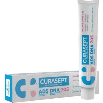 CURASEPT ADS DNA 705 Паста за зъби с 0.05% хлорхексидин и 0.05% флуорид, 75 ml