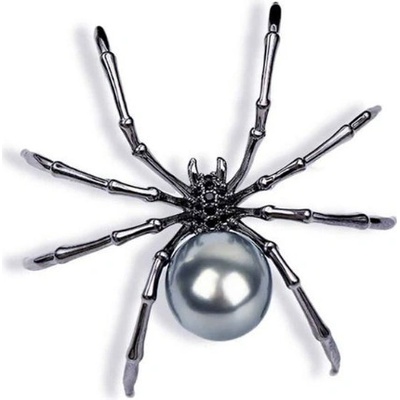 Amparo Miranda Brošňa pavúčik BR2147 strieborný