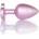 Boss of Toys Plug-Jewellery Pearl Pink Heart PLUG- Clear L