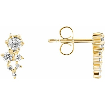 Eppi Cluster náušnice s moissanity Ellie E48779