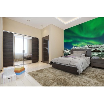 DIMEX ART s. r. o Самозалепваща се флизелинова фототапета северно сияние 375 x 250 см