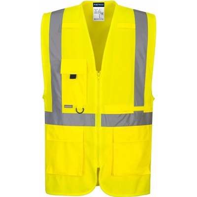 Portwest C357 Hi-Vis reflexná manažérska vesta žltá