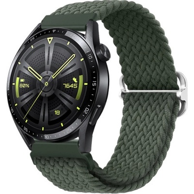 BStrap Elastic Nylon remienok na Xiaomi Amazfit GTR 2 / GTR 47mm, olive green SSG025C0405