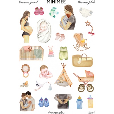 Samolepky MINIMEE Tehuľky