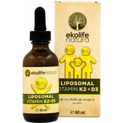 Ekolife Natura Lipozomální vitamín K2+D3 60 ml