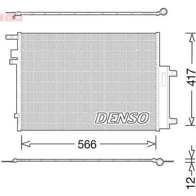 Kondenzátor, klimatizace DENSO DCN06017 DCN06017