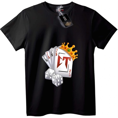 NOONEBRAND Тениска Крал на седмицата - 6XL, Black