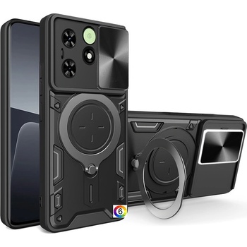Tecno Spark Go 2024 4G / Spark 20 / Spark 20C / Pop 8 Удароустойчив Ring Holder3/PC+TPU Калъф и Протектор