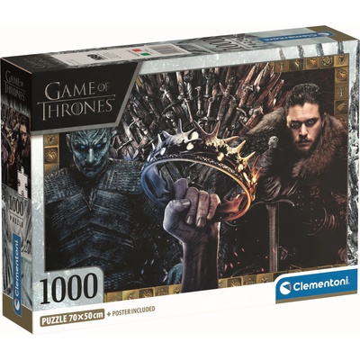 Clementoni Пъзел Clementoni от 1000 части - Игра на тронове (39962)