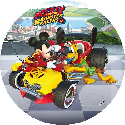 1x Mickey Mouse – Race – jedlý papír na dort – Hledejceny.cz