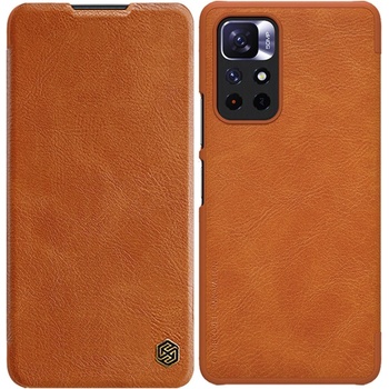Nillkin Флип-кейс Nillkin Qin за Xiaomi Redmi Note 11T 5G/Note 11S 5G/Note 11 5G/Poco M4 Pro 5G, Кафяв (6902048234956)