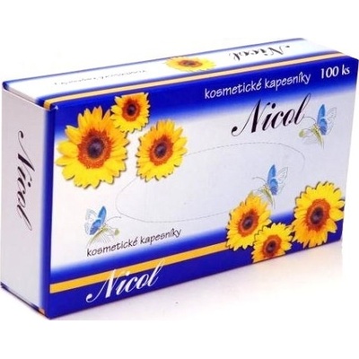 Nicol kozmetické vreckovky 2-vrstvové v krabičke 100 ks