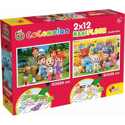 LISCIANI GIOCHI oboustranné podlahové . Pojďme se projít 91126 Lisciani Cocomelon 2 x 12 dílků