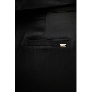 Gaudi Панталон с лен Gaudi в черно със стандартна кройка, с висока талия 511FD25009 (511FD25009)