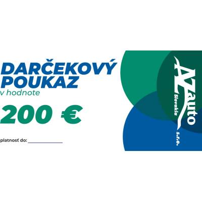 Darčekový poukaz (elekltronický) Hodnota: 200