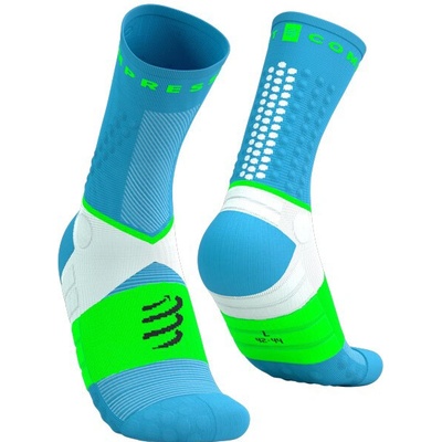 Compressport Ultra Trail Socks V2.0 Norse Blue Neon Green