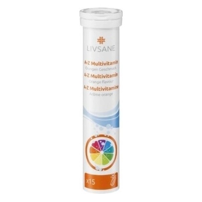 Livsane A-Z Multivitamín 15 šumivých tabliet