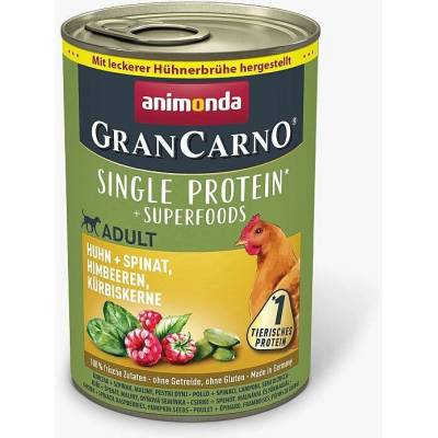 Animonda Gran Carno Superfoods Adult kura špenát maliny tekvicové semienka 400 g