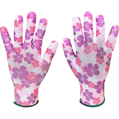 NEO TOOLS Градински ръкавици, полиестер, флорален мотив, размер 7 (97h146)