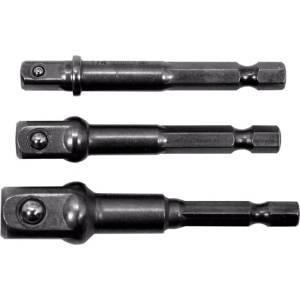 TOYA Комплект адаптори 1/4" за вложки, 1/4", 3/8", 1/2", yato, 3 части (euro yt 04685)