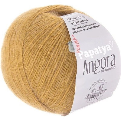 Příze Angora Merino 8740 hořčicová