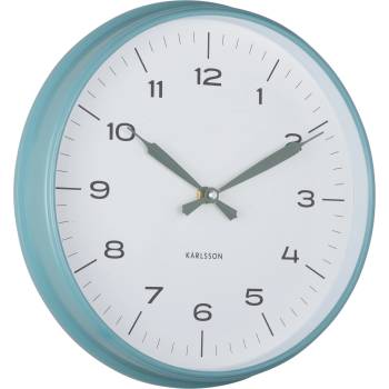 Karlsson Modern Factory стенен часовник, син (KA6056BL)