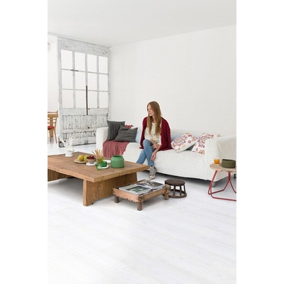 QuickStep Ламиниран паркет QuickStep №IM1859 Бели дъски 8мм / 32 клас 4V (IM1859)