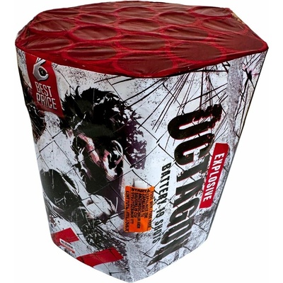Kompaktní ohňostroj BEST PRICE OCTAGON 19 ran 30 mm