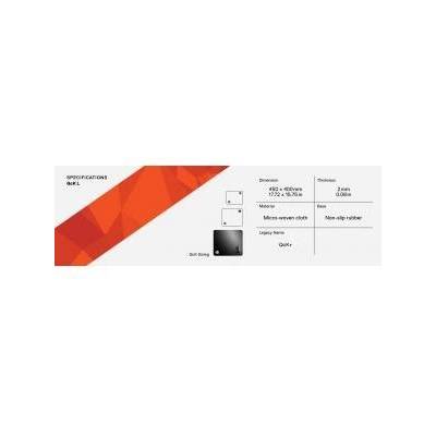 SteelSeries Mouse pad Steelseries, 400 mm x 450 mm x 2 mm, black