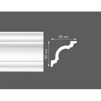 Image 1 of NMC КОРНИЗ СТИРОПОРЕН lx110 80х80мм (60156110)