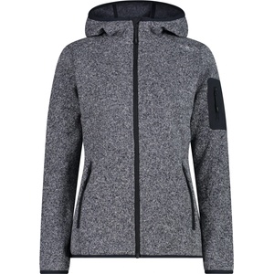 CMP Дамско поларено яке CMP Women's Jacket Fix Hood Jacquard Knitted 3H19826 Fleece jacket - Antracite - размер 34 (EU) (105-4940-2411)