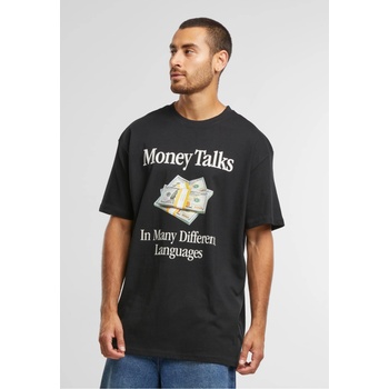 Urban Classics Мъжка черна тениска Urban Classics Money Talks OversizeUB-MT3457-00007 - Черен, размер S