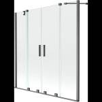 Mexen Velar Дуо параван за вана с две крила - плъзгащ се, 150 x 150 см, прозрачен, (896-150-000-02-66)