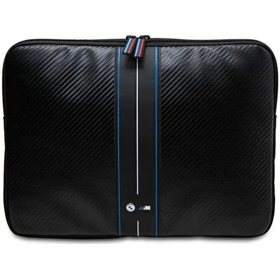 BMW Чанта за лаптоп BMW Carbon & Blue Stripe, 14", черна (3666339239596)