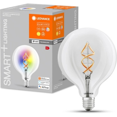 Ledvance SMART+ WiFi Filament Globe RGBW E27 4,5 W 4058075609938