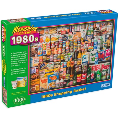 Gibsons Пъзел Gibsons от 1000 части - Пазарска кошница през 80-те, Робърт Опи (G7034)