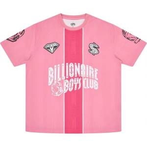 Billionaire boys club Arch Logo Footy Shirt - Pink
