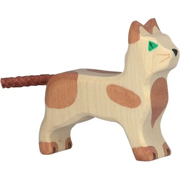 Image 1 of Holztiger Дървена фигурка Holztiger - Малка изправена котка (80057)