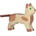 Holztiger Дървена фигурка Holztiger - Малка изправена котка (80057)