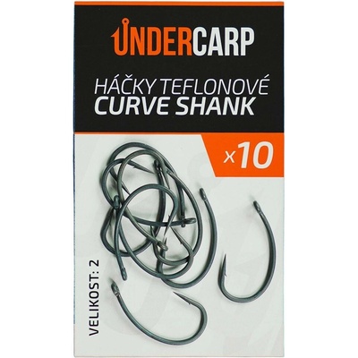 UnderCarp Teflonové CURVE SHANK Veľ. 2 10ks
