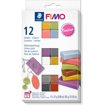 STAEDTLER К-т глина Staedtler Fimo Soft, 12цв. х 25g, Fashion (28008-А-FASHION)