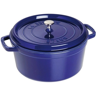 Staub Cocotte hrnec kulatý 30 cm 8,35 l tmavě modrý