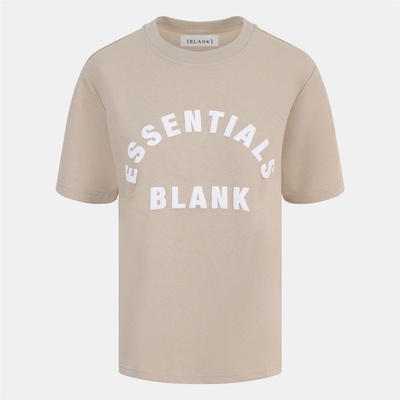 Blank Essentials Дамска тениска Blank Essentials Blank Arched Print Puff T-Shirt Ladies - Summer Sand