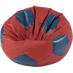 Pufrelax Пуф, топка 400л. Telstar XL - Red & Blue, Еко кожа, Пълнеж от Полистиролни перли (PUF-G-TXL-PVC-REBL)