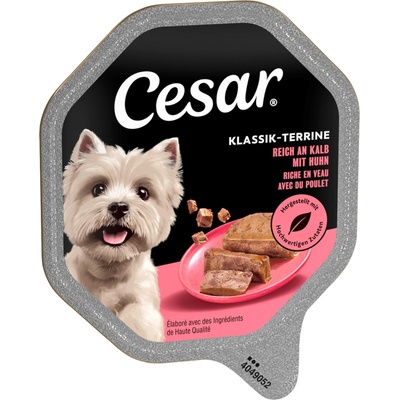 Cesar klasická s teľacím a hydinovým 28 x 150 g